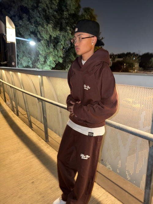 Oversized Tracksuit Chocolate Mocha Brown
