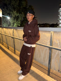 Oversized Tracksuit Chocolate Mocha Brown